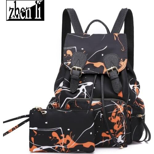 111718 new hot lady casual travel backpack female nylon bag