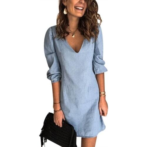 2021 New Lady Fall Deep v Neck sexy solid color ol casual clothing