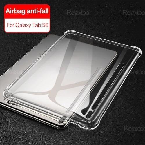 Shockproof Transparent Airbag Case For Samsung Galaxy Tab S7 Plus T970 T976B S 7 FE T730 T736B S7plus S7fe Tablet Silicone Cover