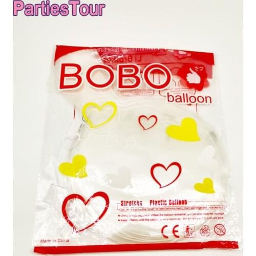 50pcs/bag Bobo Balloons 8-36inch Transparent Bobo Balloons for Wedding Birthday Christmas Party Outdoor Decora Bubble Balloons