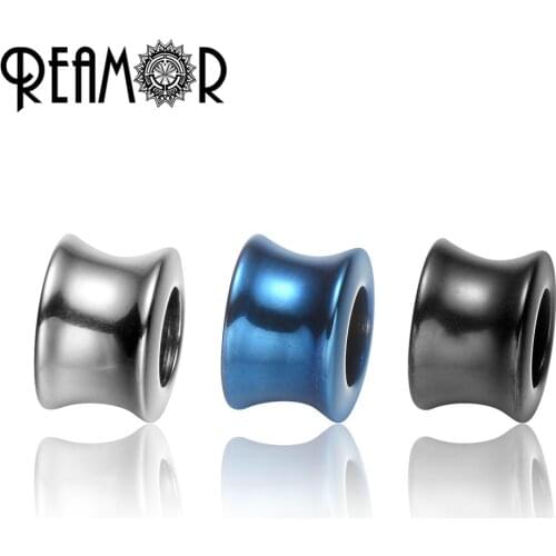 REAMOR Plated Black 316l Stainless steel 6mm Cylinder Charm Beads for Men Bracelet Jewelry Making DIY Spacer Beads Accessories