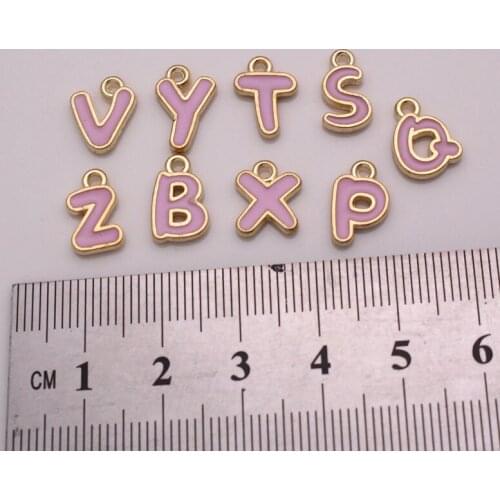 PINK alphabetical letters words from A to Z (2 face ) 9 pcs /lot