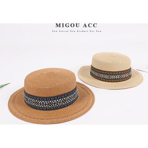 Straw Hats Men Women Panama Sun Hat Summer Wide Brim Floppy Fedora Foldable Beach Cap UV Protection Cap