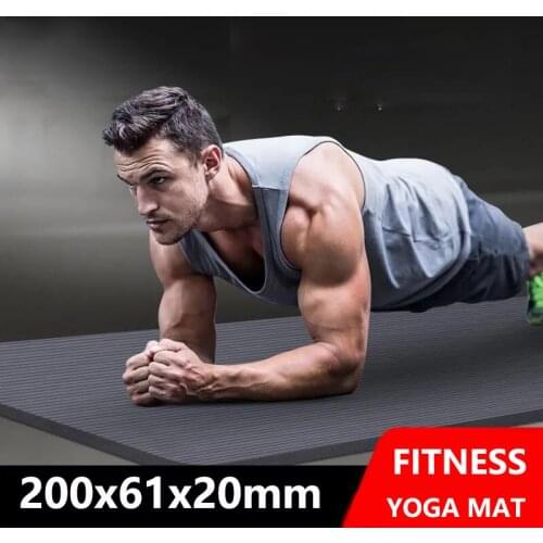 Top 20MM Thicken/Lengthen Non-Slip Durable Fitness Pilates Acupressure Sport Mat High Density Tasteless Pad For Gym Home Unisex