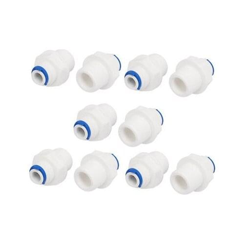 1/4'' Tube x 3/8'' Thread Quick Connect 10pcs for RO Water Reverse Osmosis