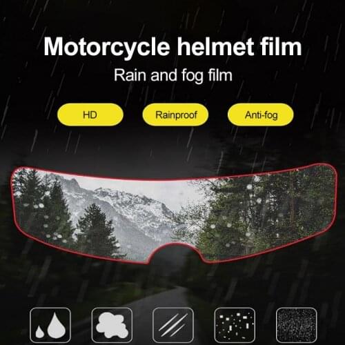 Universal Motorcycle Helmet Clear Rainproof Film Anti Rain Patch Screen For K3 K4 AX8 LS2 HJC MT Helmets Car Accessories