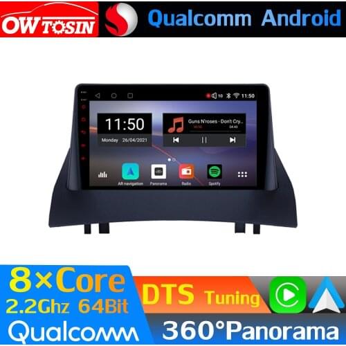 Qualcomm 8Core Android Car Media For Renault Megane 2 II 2003-2009 GPS 360 Camera Radio WiFi Head Unit CarPlay Auto Optical HDMI