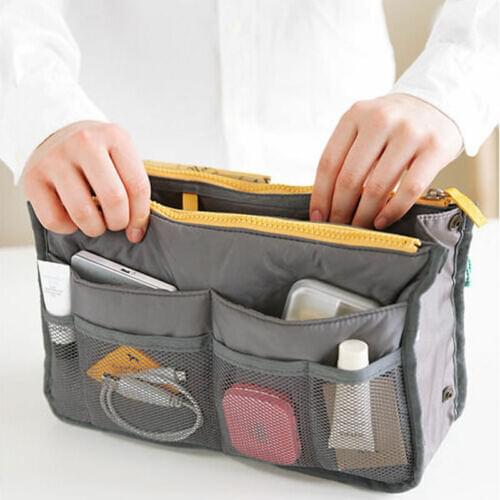 Women Lady Travel Insert Handbag Organizer Purse Large Liner Organizer Tidy Bag Toy Storage Bags Make Up Organize