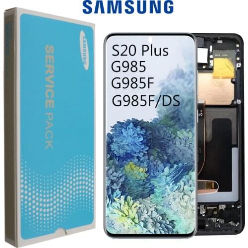 6.7" New Original Super AMOLED For Samsung Galaxy S20 PLUS LCD G985 G985F G985F/DS LCD Display Touch Screen Digitizer with Frame