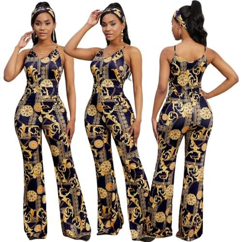 2021 summer boho style jumpsuit womens jumpsuit jumpsuit suspenders wide-leg jumpsuit women long jumpsuit printed jumpsuit wome