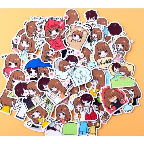 40pcs Creative cute self-made love birds stickers scrapbooking stickers /decorative sticker /DIY craft photo albums