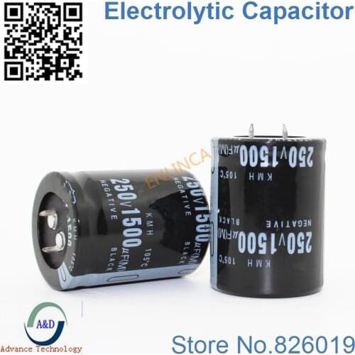 8pcs/lot 250V 1500UF Radial DIP Aluminum Electrolytic Capacitors size 35*45 1500UF 250V Tolerance 20