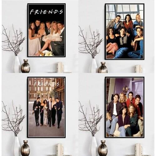 Friends Usa Tv Series Show Canvas Painting Posters And Prints Pictures On The Wall Vintage Poster Decorative Home Decor Obrazy