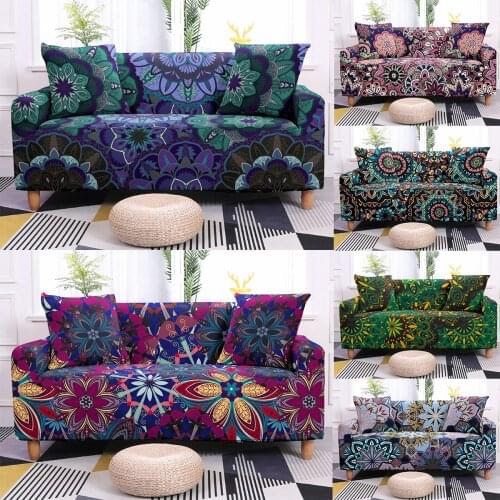Elastic Mandala All-inclusive Sofa Cover Bohemia Printing Sofa covers for Living Room Sofa Towel Furniture Armchair Couch Cover
