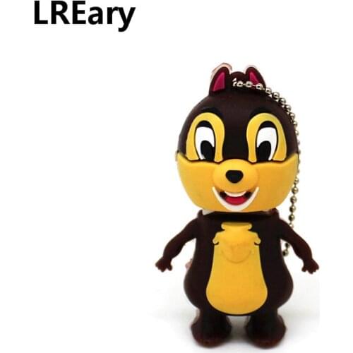 Cute Chipmunks Squirrel usb flash drive disk memoria stick pendrive Pen drive personalizado 4gb 8gb 16gb 32gb mini cartoon gift
