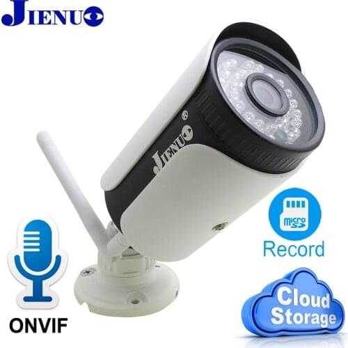 JIENUO IP Camera Wireless Cloud Storage HD Audio Cctv Security Wifi Outdoor Waterproof Surveillance Infrared 2MP Metal Home Cam