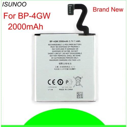 ISUNOO 10pcs/lot BP-4GW High Capacity Replacement Battery For Nokia Lumia 920 Battery 920T Mobile Phone Li-ion Batteria 2000mAh