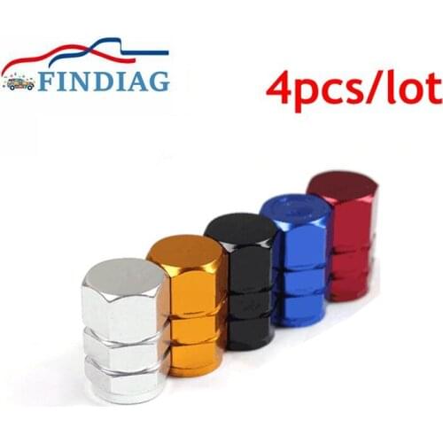 4pcs/lot Valve Caps Tire Valve Steam Caps Aluminum Anti-Rust Rim Stem Car Wheel Covered Car Wheel