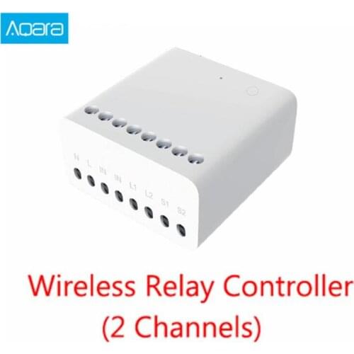 Aqara Eigenstone Two-way control module Wireless Relay Controller 2 channels Work For Mijia Mi home APP Home kit