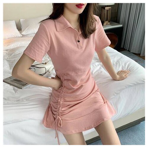 Summer New French Niche Waisted Bellflower Dress Female Hepburn Style Retro Black A-line Popular Skirt Female