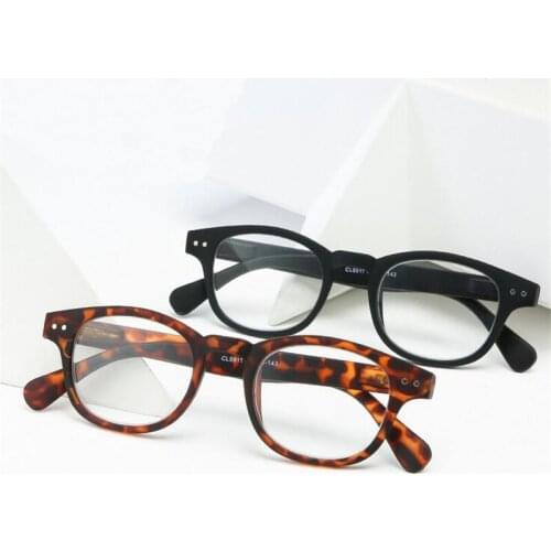 Fashion Matte Black Frame Oval Reading Glassses Unisex Frosted Style Clear Mirror Reader Glasses Hyperopia +1.0 +1.5 +2.0 To +4