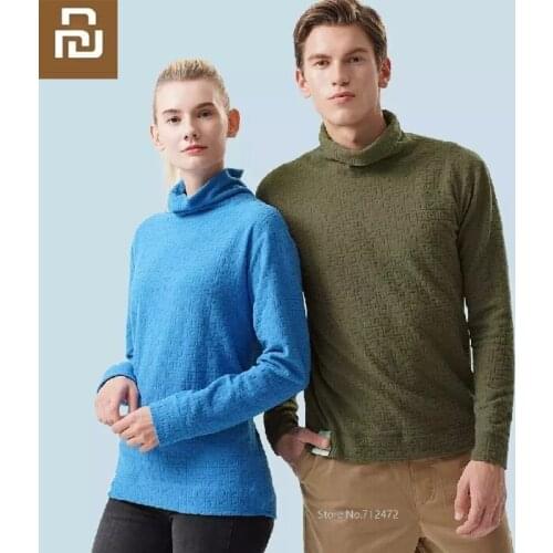 Youpin Autumn Winter Men woman Double sided Keep warm Sports long sleeve T-shirt Super soft warm velvet Thermal underwear Coat