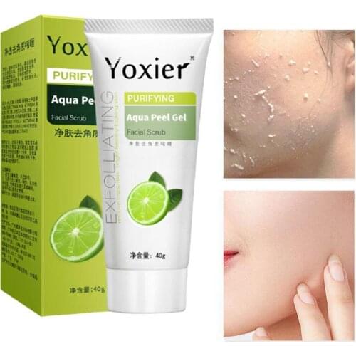 Exfoliating Face Scrub Peeling Gel Moisturizing Whitening Vitamin C And All Remove Acne Skin Lemon Cleanses Detoxifies D0B6