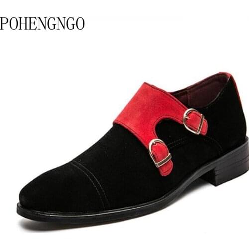 Мужские замшевые туфли POHENGNGO China At AliExpress