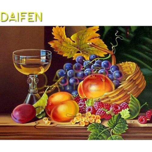 Full Round Diamond embroidery Wine apple grapes 5DDIY Diamond painting Cross stitch Full Square Diamond mosaic Wine apple grapes