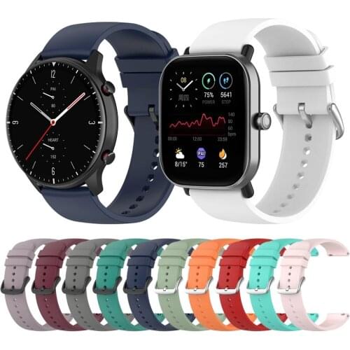Smartwatch Strap for Huami Amazfit GTR 2/GTR 2e/GTS 2 Mini/GTS 2e/Bip U Pro/Bip S Lite Wrist Watch Band for GTR 42mm 47mm