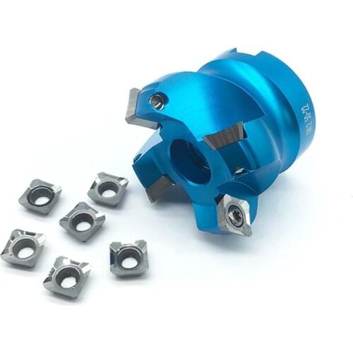 SEHT1204 10PCS+1PCS KM12 45 degree Milling discs Aluminum alloy material CNC machine tool knife Insert the carbide blade