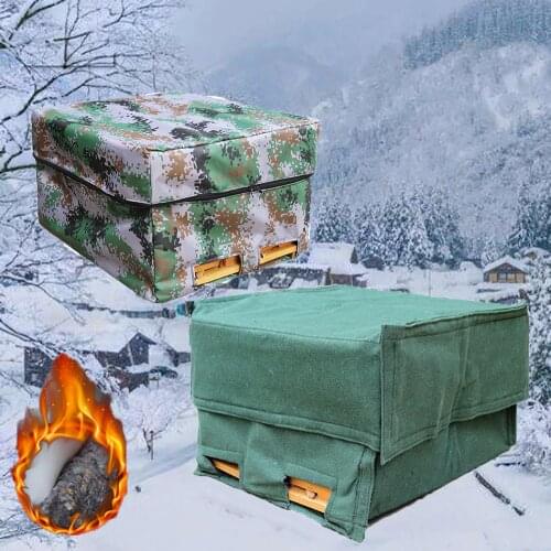 1Set Beehive Warm Cover Winter Season Protection Cold Thicken Canvas Type Or PVC Waterproof Type Standard Size Flat Hive Use