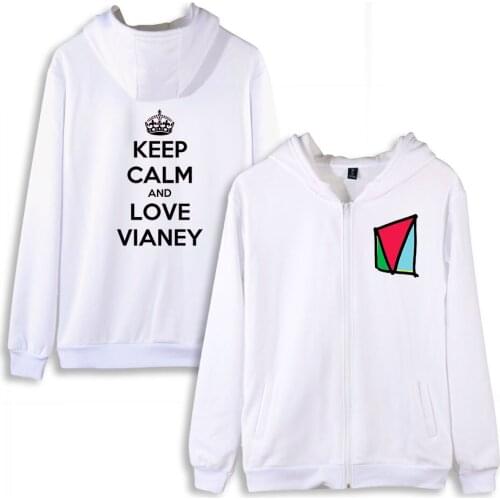 Singer Vianney Zip Hoodies Sweatshirts Cosplay Polyester Plus Cotton Volleyball Creative Zip Hoodied Zip Hoody Classic Clothes