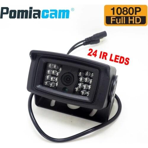 Universal Car Rear View Camera 760B Waterproof 1080P AHD Car Bus Truck Camera 24 LEDS IR Night Vision Car parking Reverse Camera