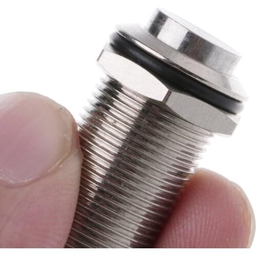 12mm Waterproof Self-locking Latching Metal Push Button Switch High Flush