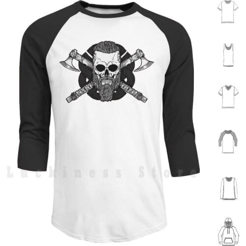 I Did It Norway 4 Hoodies Long Sleeve Axe Battles Skull Ragnar Viking Northman Scandinavian Pirate