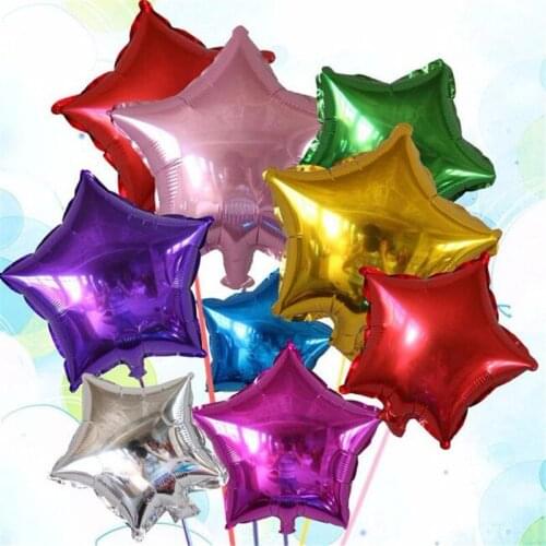 10pcs 10inch Large Pentagram Aluminum Balloons For Birthday Party Supplies Wedding Decoration Party Foil Balloons 8zSH035-10