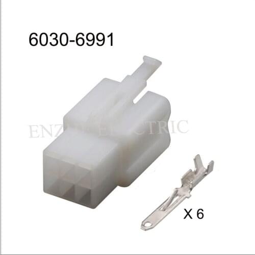 100SET 6040-6111/6030-6991 car female male connector waterproof socket 6 Pin automotive plug include terminal DJ7061A-2.8-21/11