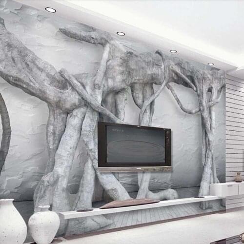 3D Art Tree Root Origin Forest Murals Wallpaper Wall Printed Painting Photo Wall Paper Canvas Wallpapers Tree Stump Landscape