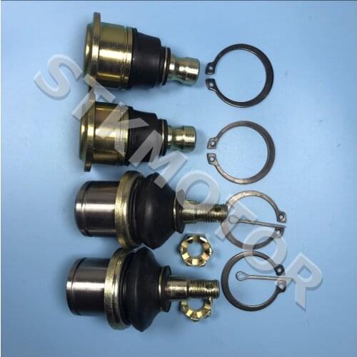 4 Sets HISUN 500CC 700CC HS500 HS700 ATV QUAD Up and Lower Rocker Tie Rod End Ball Joint with Scew nuts pin and Circle