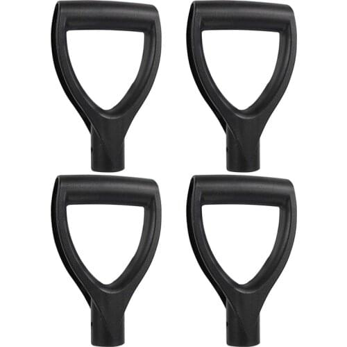 4Pcs D Grip Hand Shovel Handle for Digging Scoop Back Saver Replacement Raking Gardening Tool Snow Removal Garden Tools