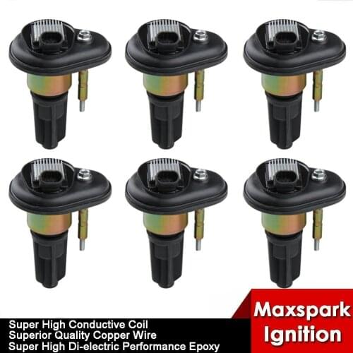 6 Pack UF303 Ignition Coil For Chevrolet Trailblazer 4.2L L6 2002 2003 2004 2005