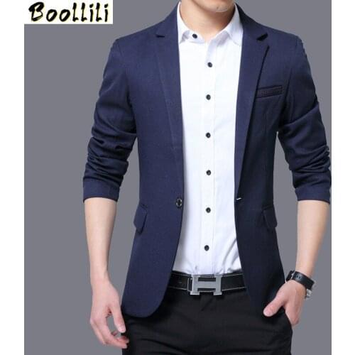 Boollili Newest Gray Suit Coat Men 2020 Plus Size 5XL Chaqueta Hombre Spring Mens Jackets And Coats Jaqueta Masculina