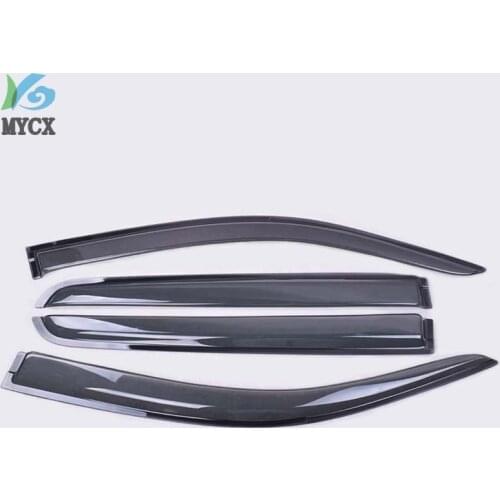 Car wind deflector ABS injection window deflector visor vent rain sun guard for toyota hilux revo 2015 2016-2019 hilux visors