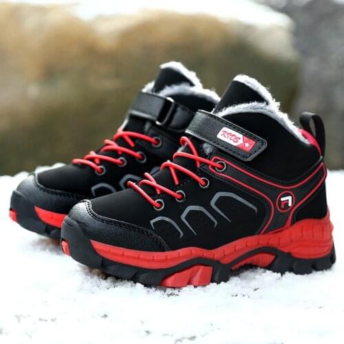 Aitonoble New Autumn Winter New Sport Shoes Teenager Sneakers Children Outdoor Mountaineering Shoes Waterproof Antislip Shoes