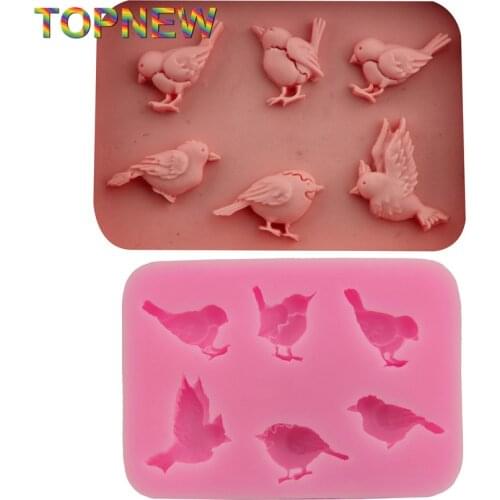 DIY Various Birds Molds Fondant Chocolate Silicone Mold Candy Moulds Food-Grade Bakeware Pastry Tool SGS C1749