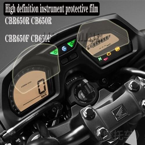 For HONDA CBR/CB 650F CBR650F CB650F CB650R Motorcycle Speedometer Scratch Cluster Screen Protection Film Protector