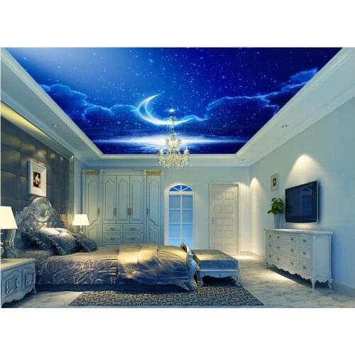Fantasy starry sky ceiling background 3d ceiling murals wallpaper living style wallpaper