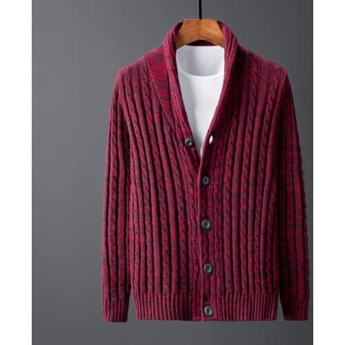 2021 classic Fashion Spring Winter Fashion Comfortable Casual Computer Knitted Cardigan Striped Cotton Plus Size MLXL2XL