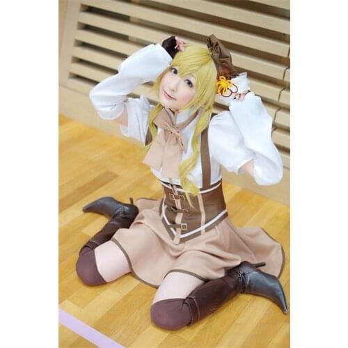 Anime Puella Magi Madoka Magica Tomoe Mami cosplay costume